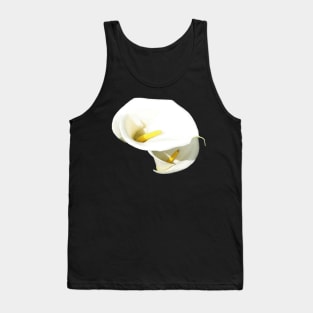 Beautiful White Calla Flowers Cut Out Tank Top